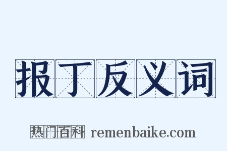 报丁反义词是什么意思的图片